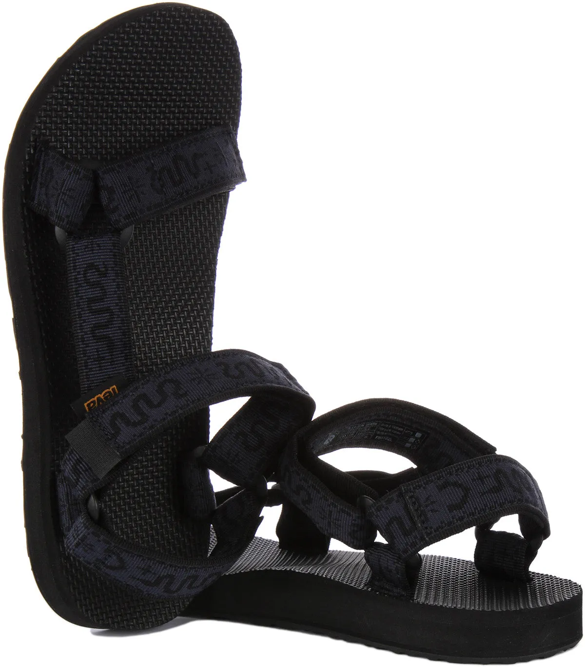 Teva Original Universal In Navy Black Snake Print