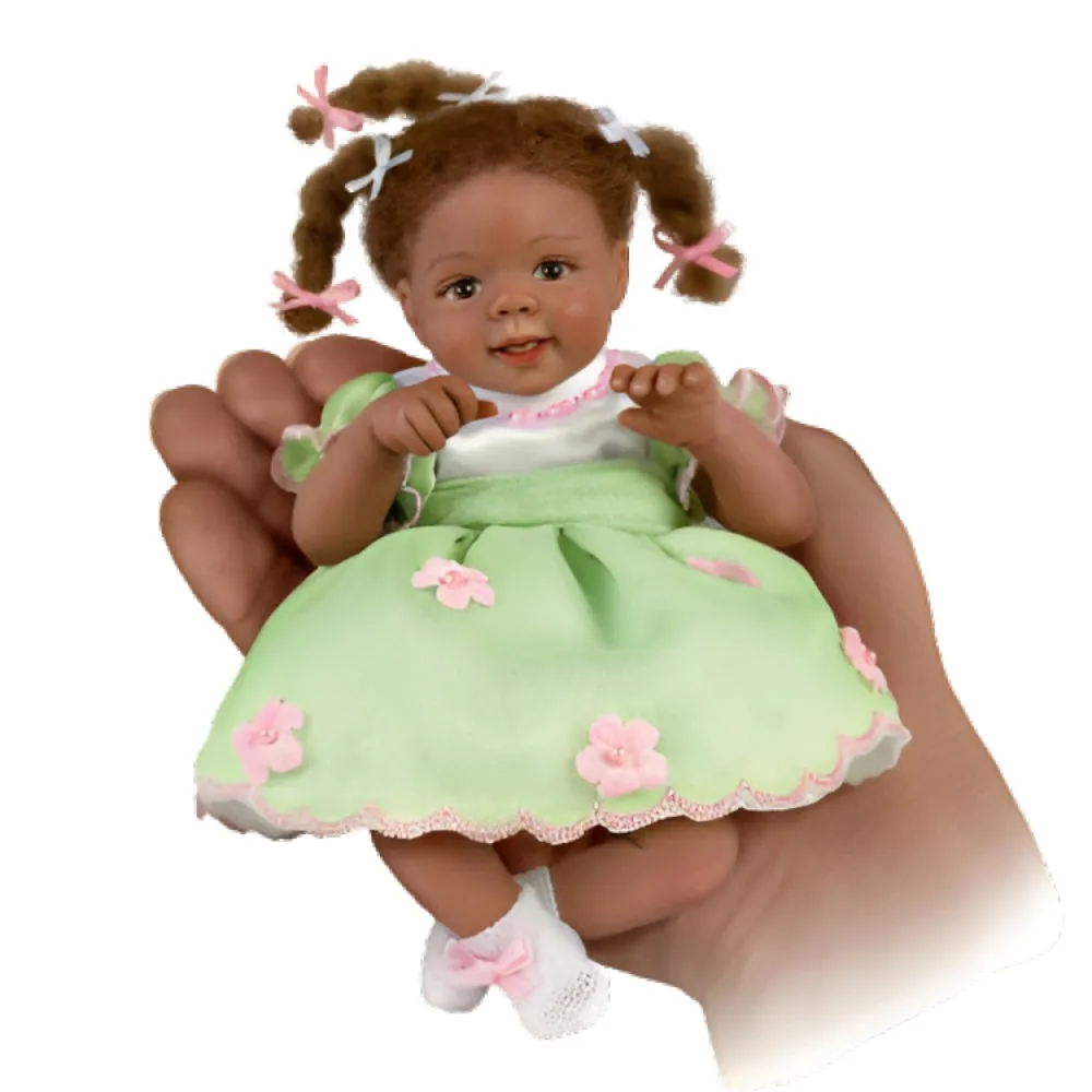 The Ashton-Drake Galleries Gift of Faith Baby Collectible Doll Realistic Masterfully Crafted Lifelike Details, Adorned in Sunday Best Outfits, Perfectly Posable by Laura Tuzio-Ross 5-Inches