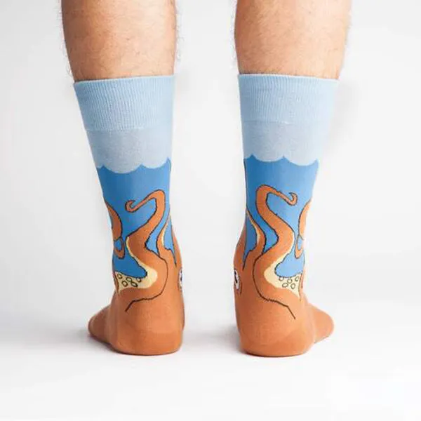 The Kraken Printed Crew Length Socks