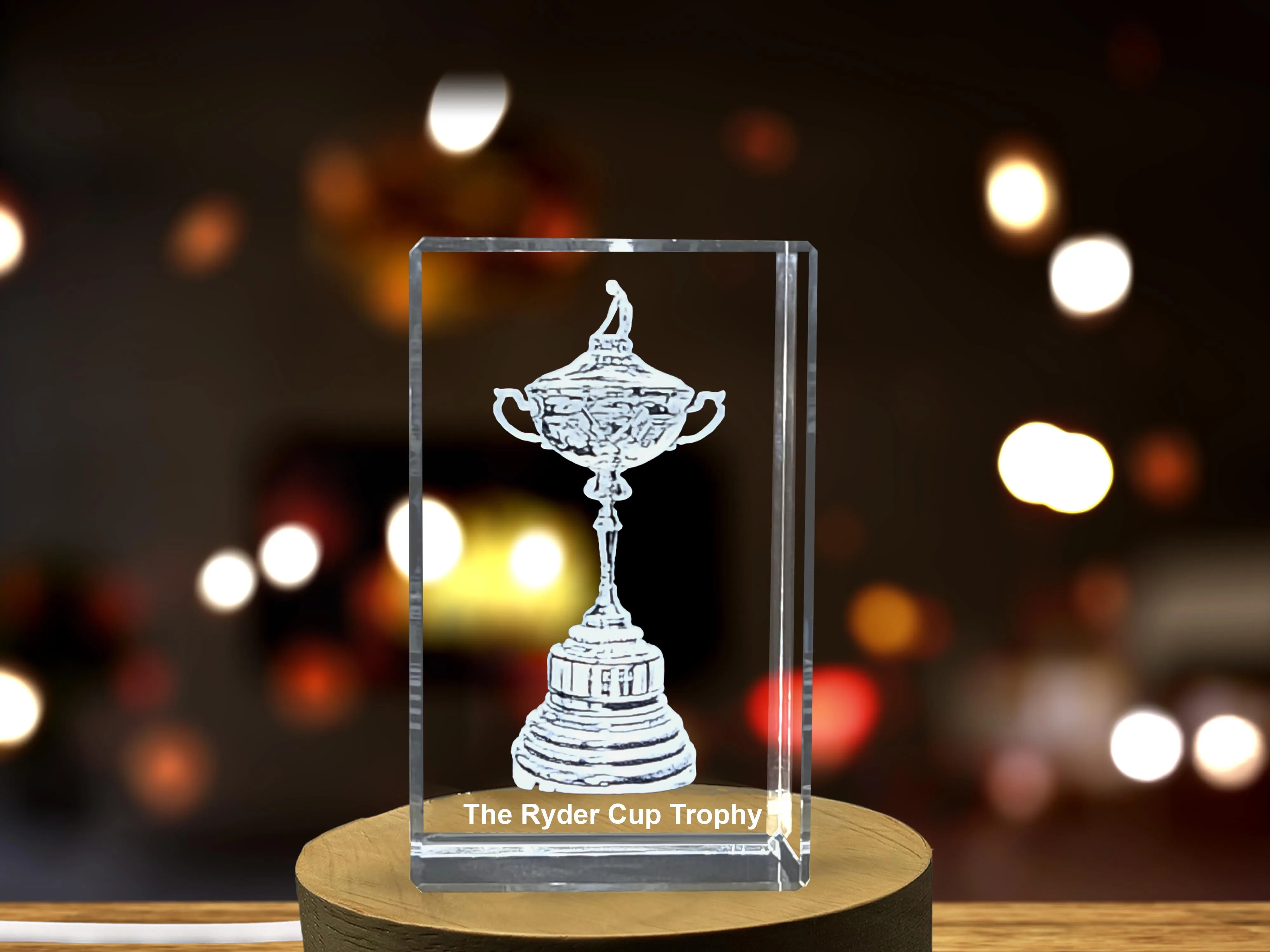 The Ryder Cup trophy Sports 3D Engraved Crystal Gift