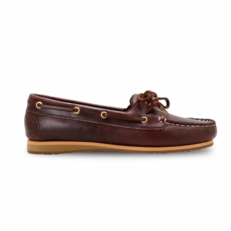 The Sailor's Boat Shoes - Oil Leather Brandy Brown