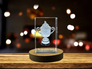 The Wanamaker trophy Sports 3D Engraved Crystal Gift - Unique Trophy for Athletes and Sports Fans