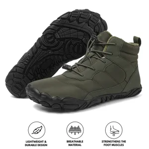 Thick Outdoor Snow Boots Warm Mountaineering Hiking Shoes Footwear Non-slip & Waterproof Winter Barefoot Shoe (Unisex)