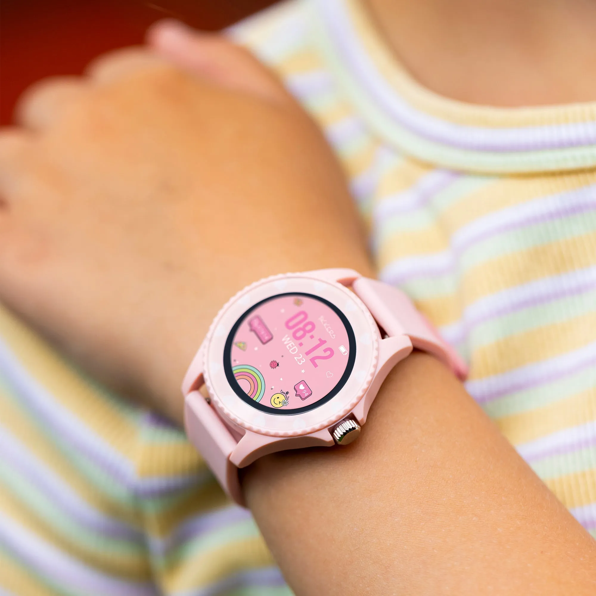 Tikkers Series 34 Pink Strap Smart Watch