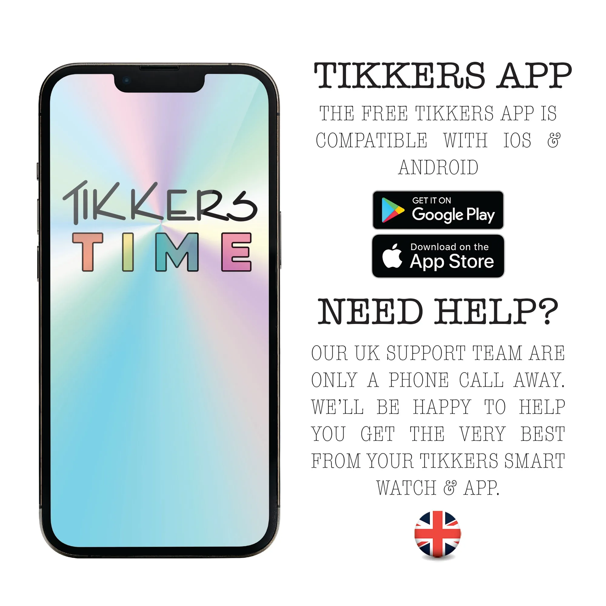 Tikkers Series 34 Pink Strap Smart Watch