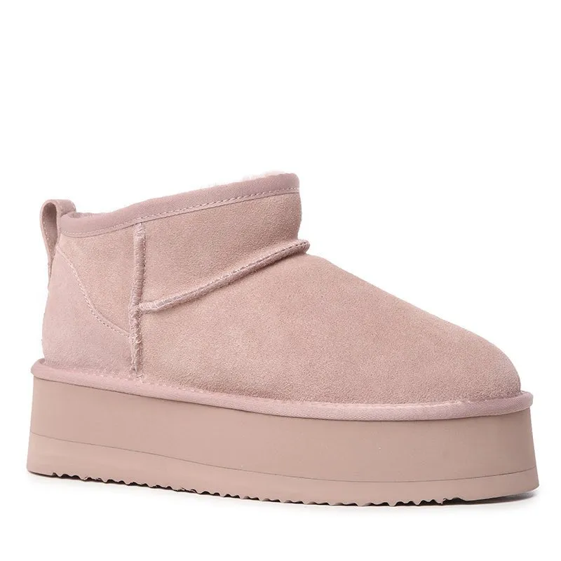 UGG Platinum Mini Suede Platform Boots