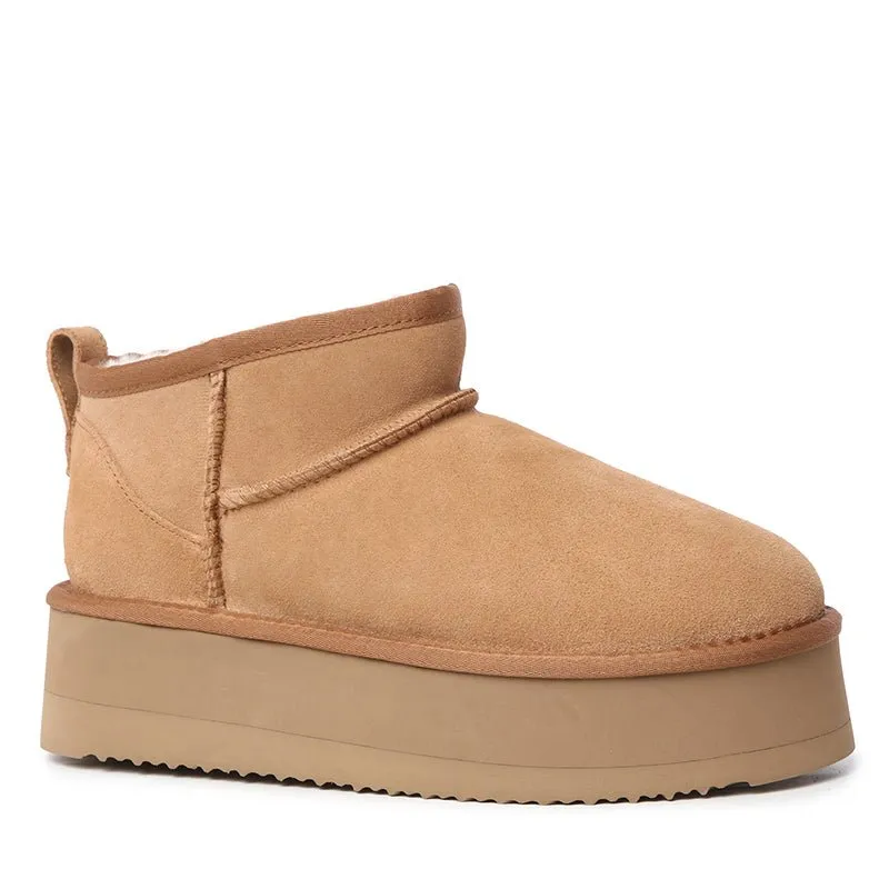 UGG Platinum Mini Suede Platform Boots