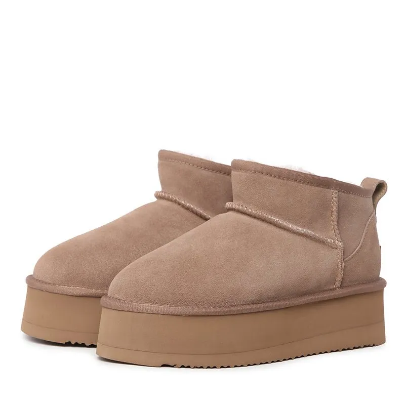 UGG Platinum Mini Suede Platform Boots