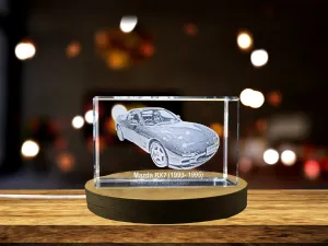 Unleash the Rotary Power: Mazda RX7 (1993–1995) - 3D Engraved Crystal Tribute