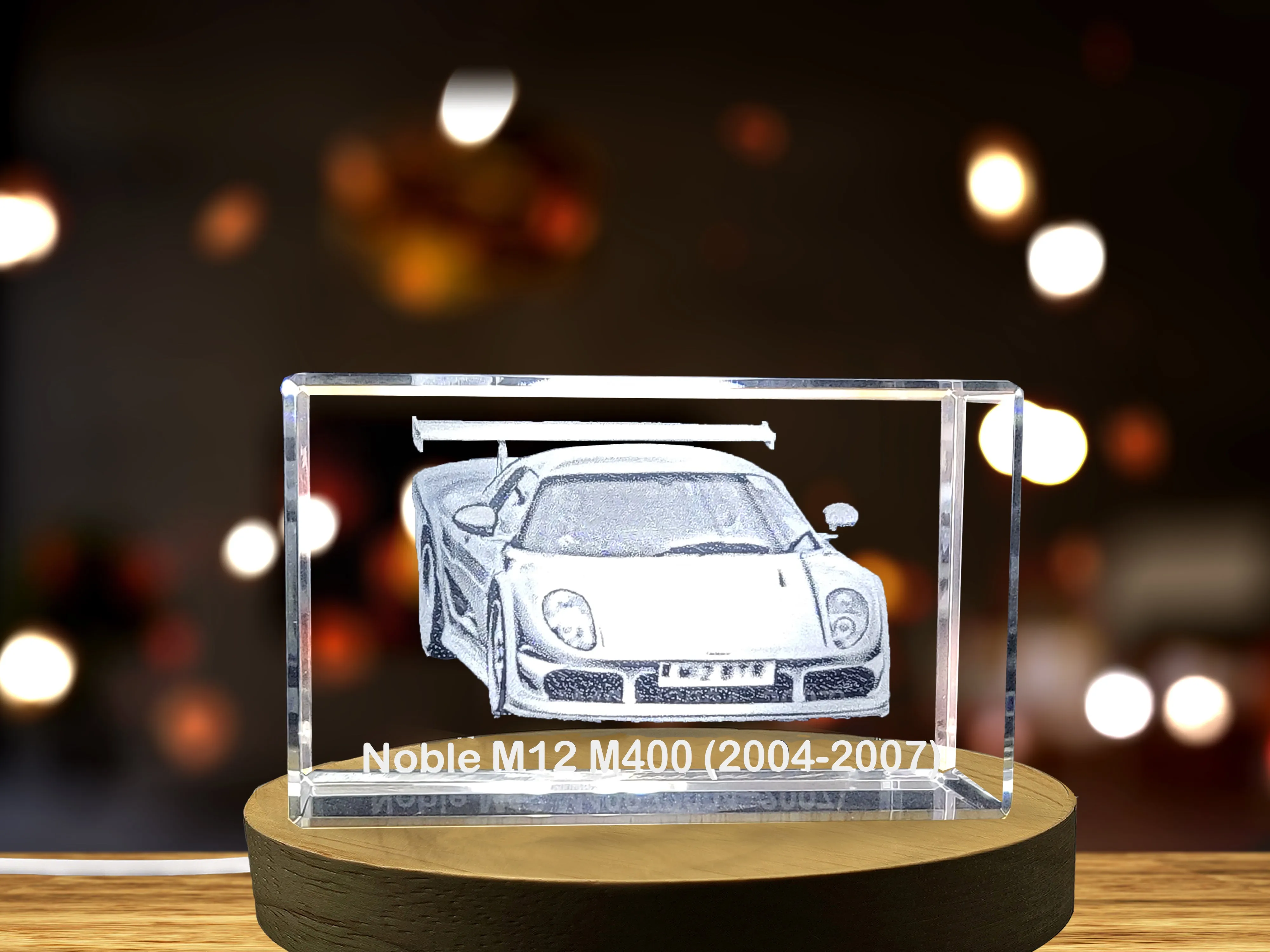 Unleashed Performance: Noble M12 M400 (2004–2007) - 3D Engraved Crystal Tribute