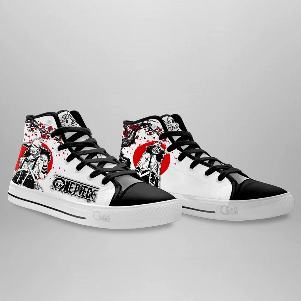 Usopp High Top Shoes Custom Anime OP Sneakers Japan Style