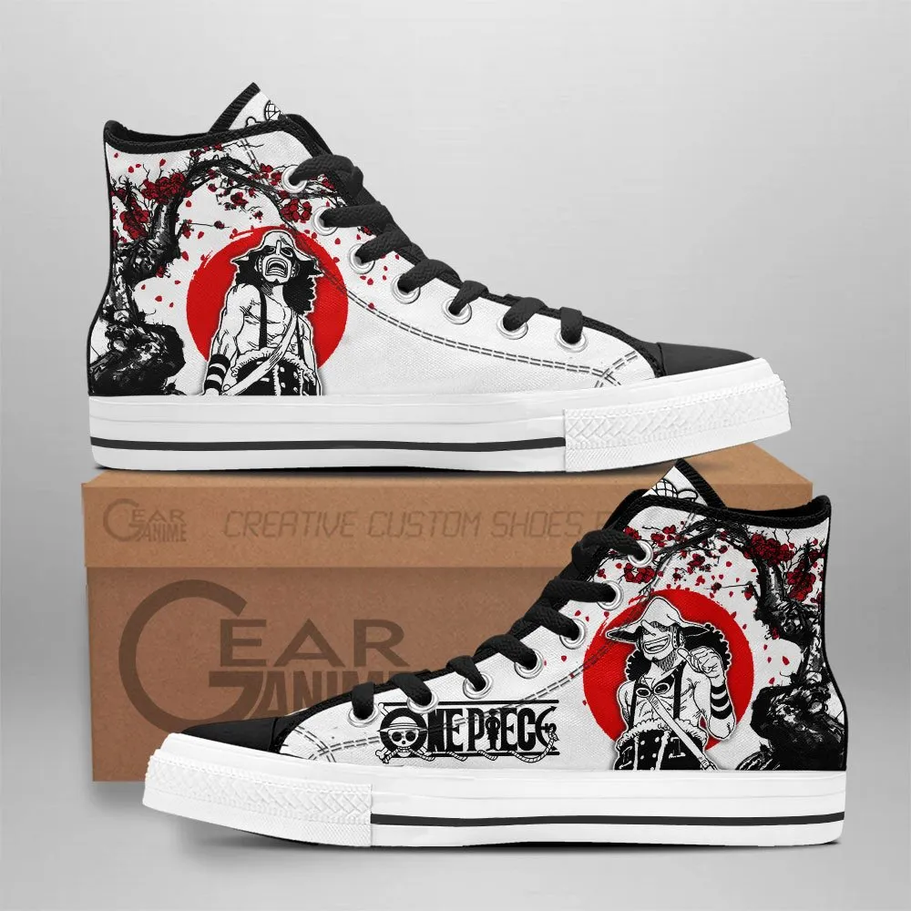 Usopp High Top Shoes Custom Anime OP Sneakers Japan Style