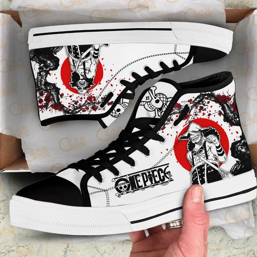 Usopp High Top Shoes Custom Anime OP Sneakers Japan Style