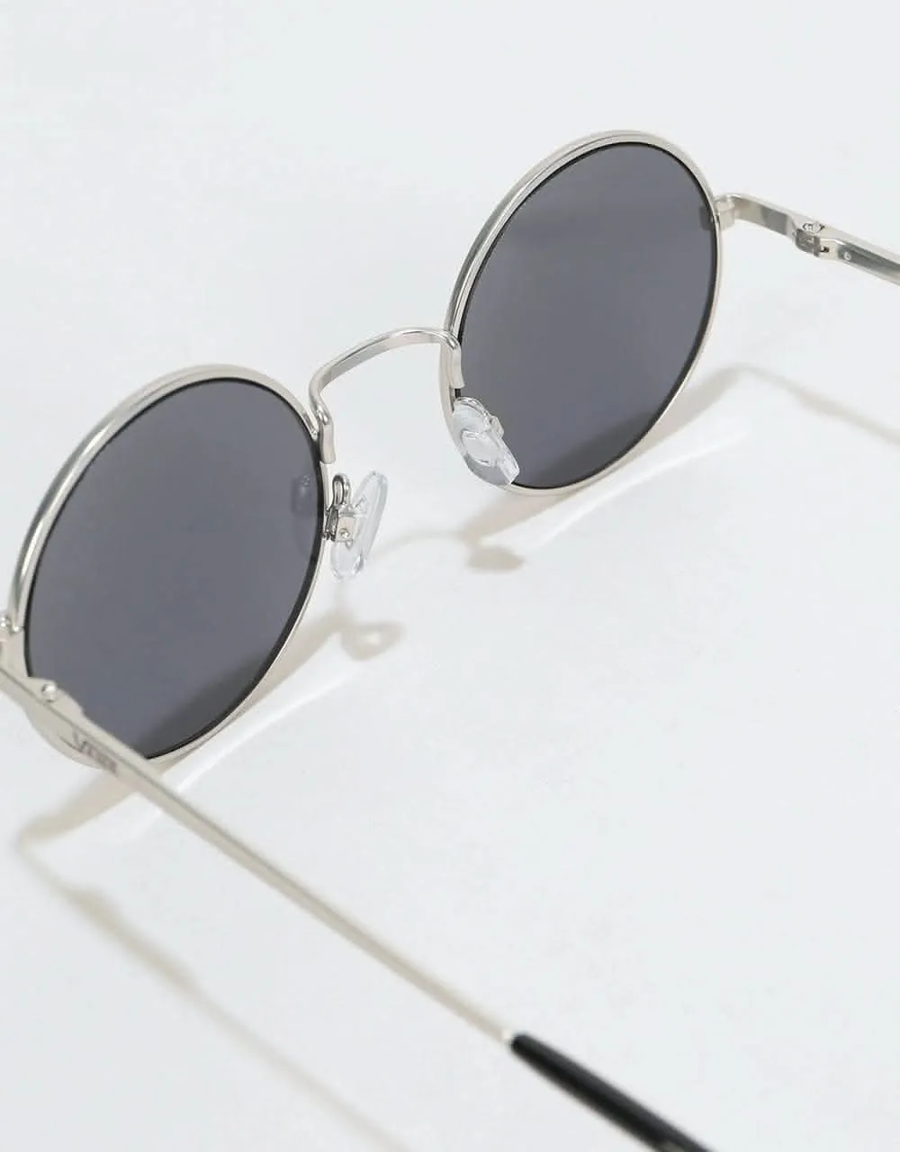 Vans Gundry Sunglasses - Matte Silver-Dark Smoke