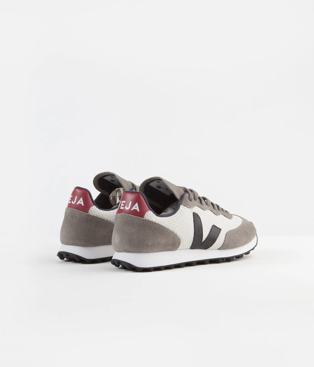 Veja Rio Branco Hexamesh Shoes - Gravel / Black / Marsala