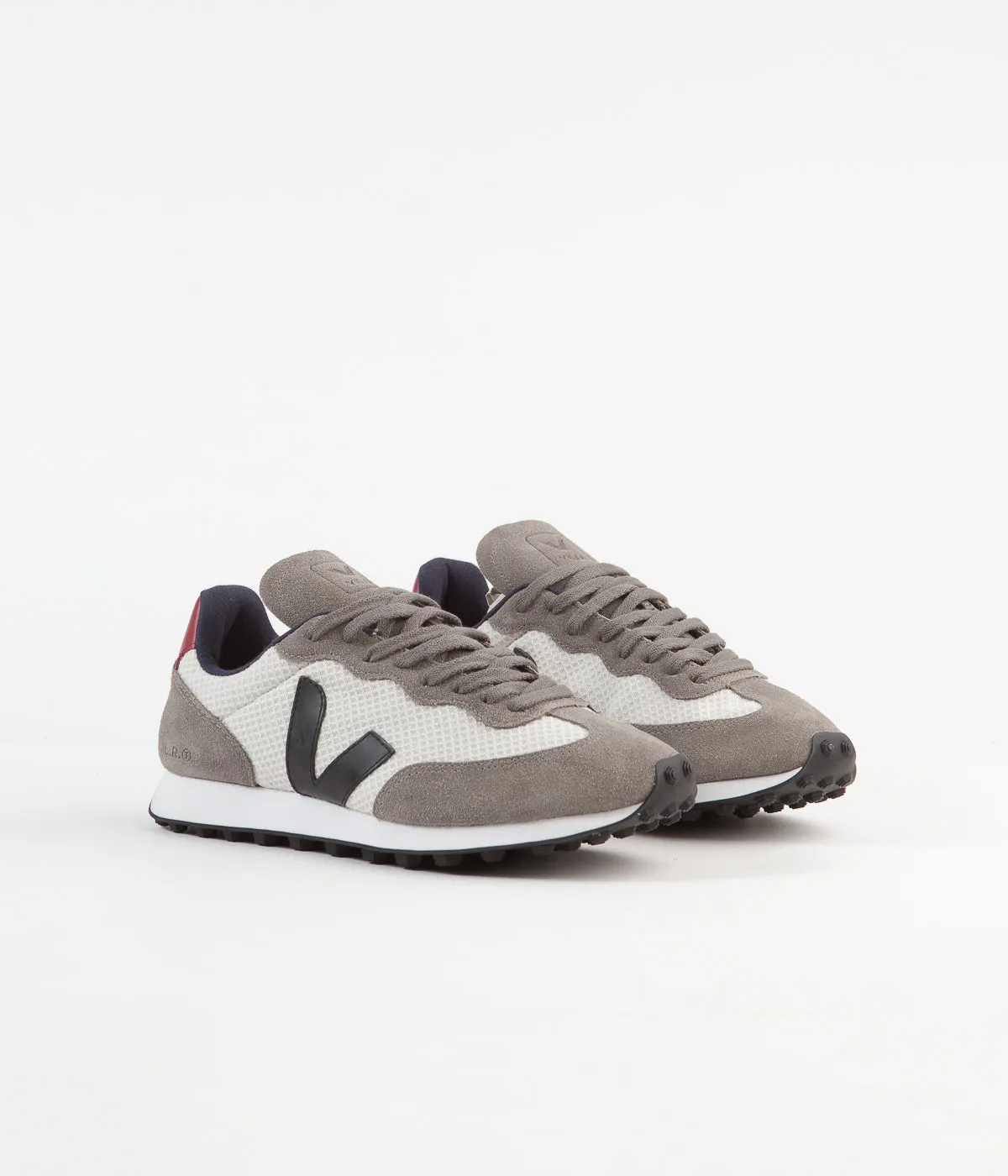 Veja Rio Branco Hexamesh Shoes - Gravel / Black / Marsala