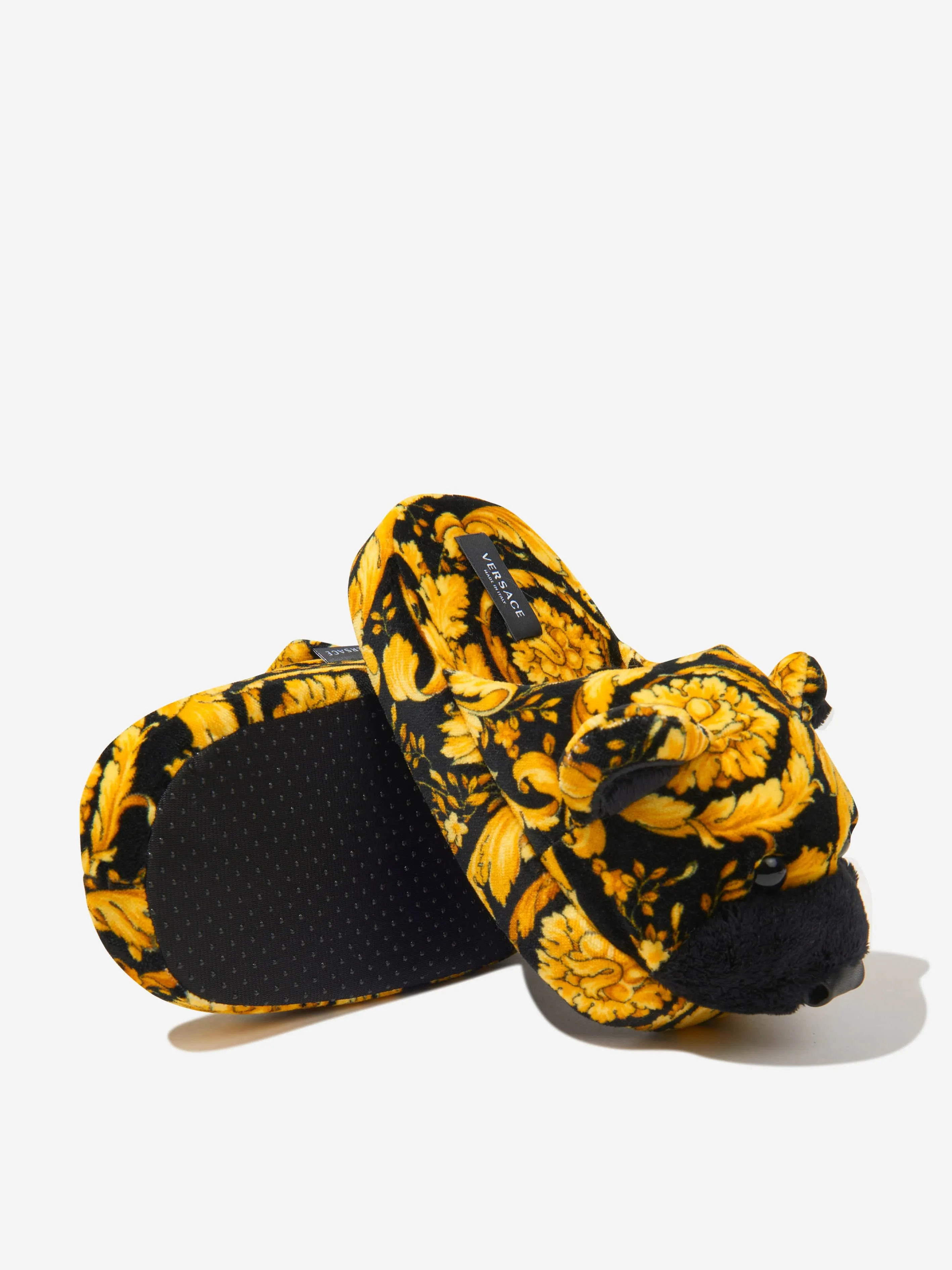 Versace Kids Barocco Teddy Bear Slippers