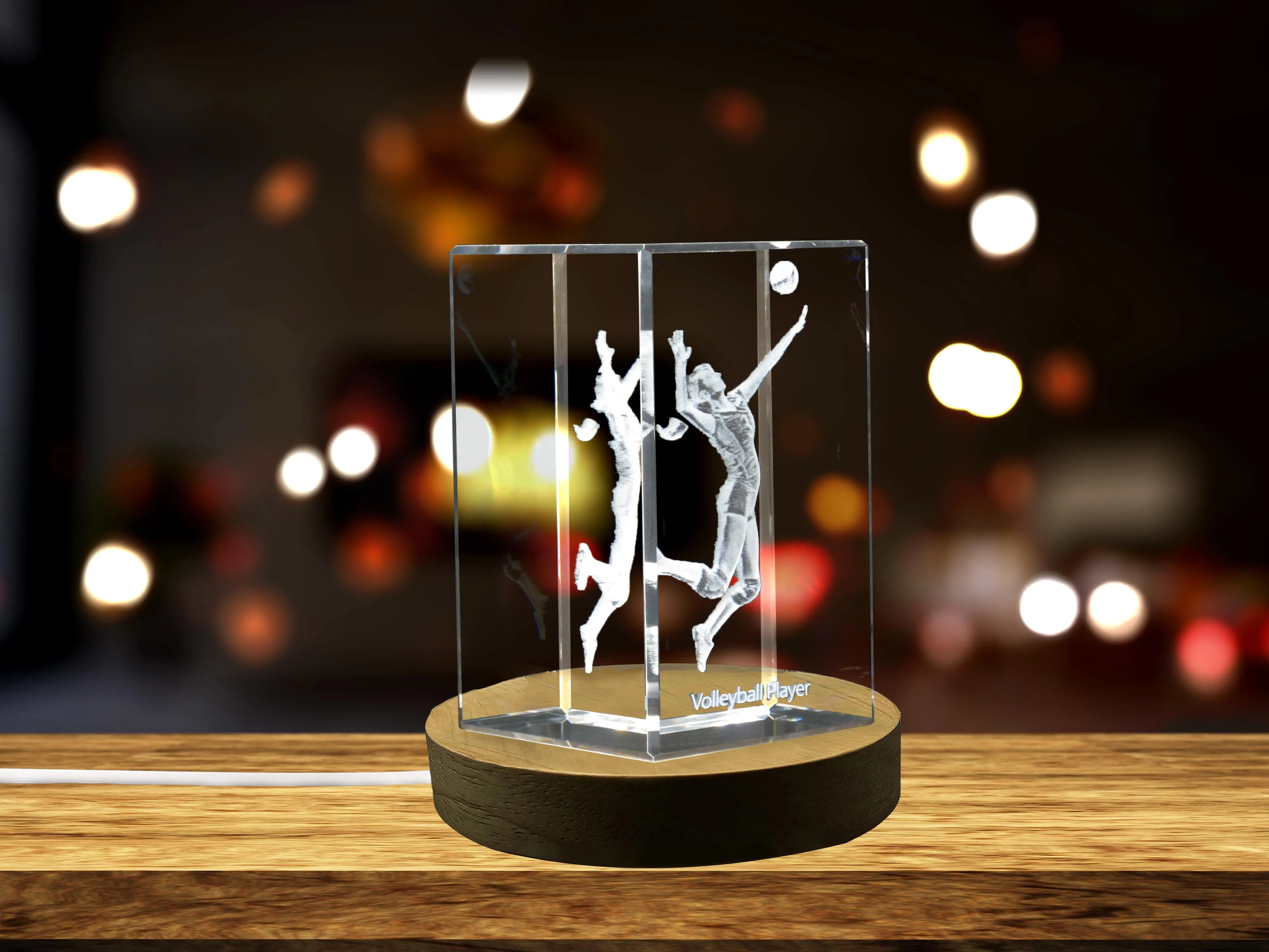 Volleyball Player 3D Engraved Crystal 3D Engraved Crystal Keepsake/Gift/Decor/Collectible/Souvenir