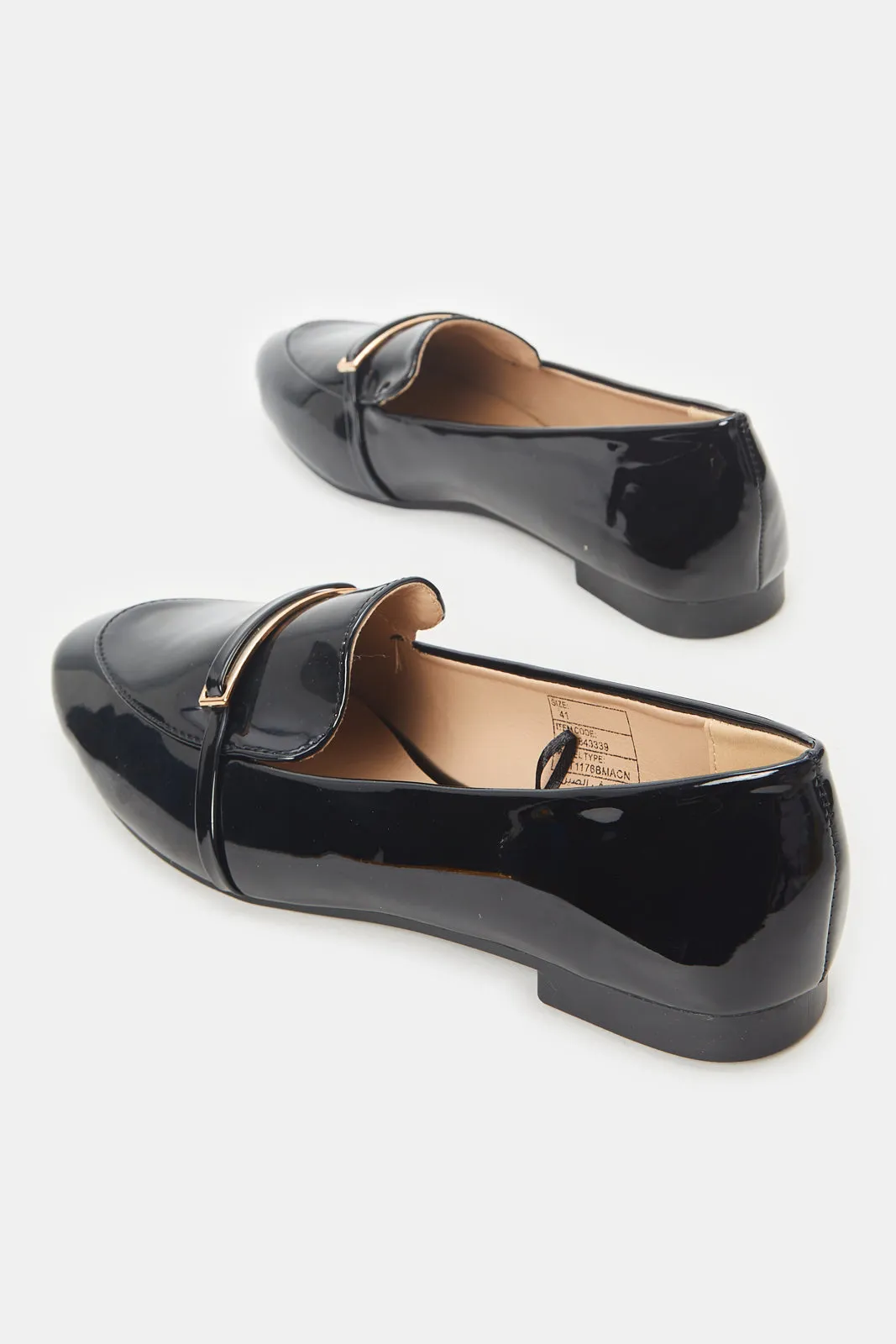 Women Black Patent Loafer