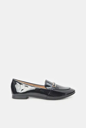 Women Black Patent Loafer