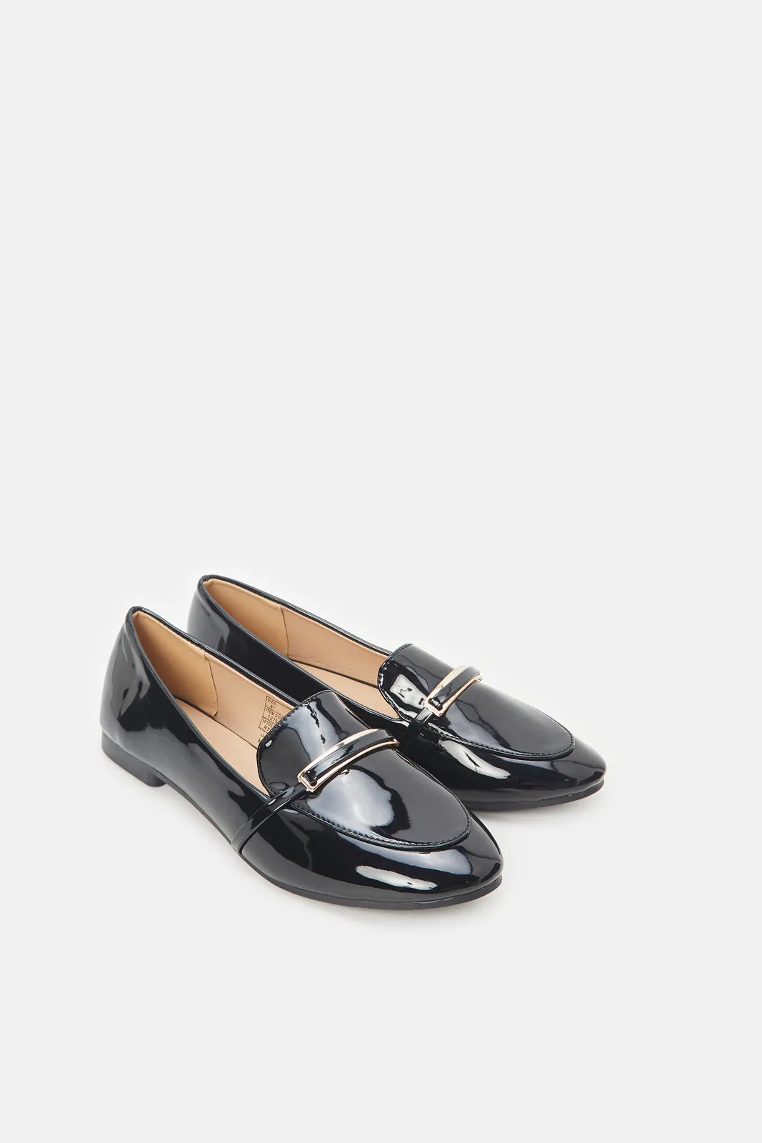 Women Black Patent Loafer