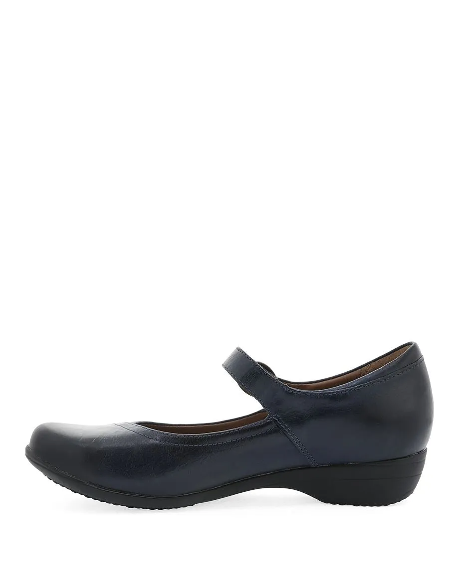 Women's Dansko Fawna Color: Navy Burnished