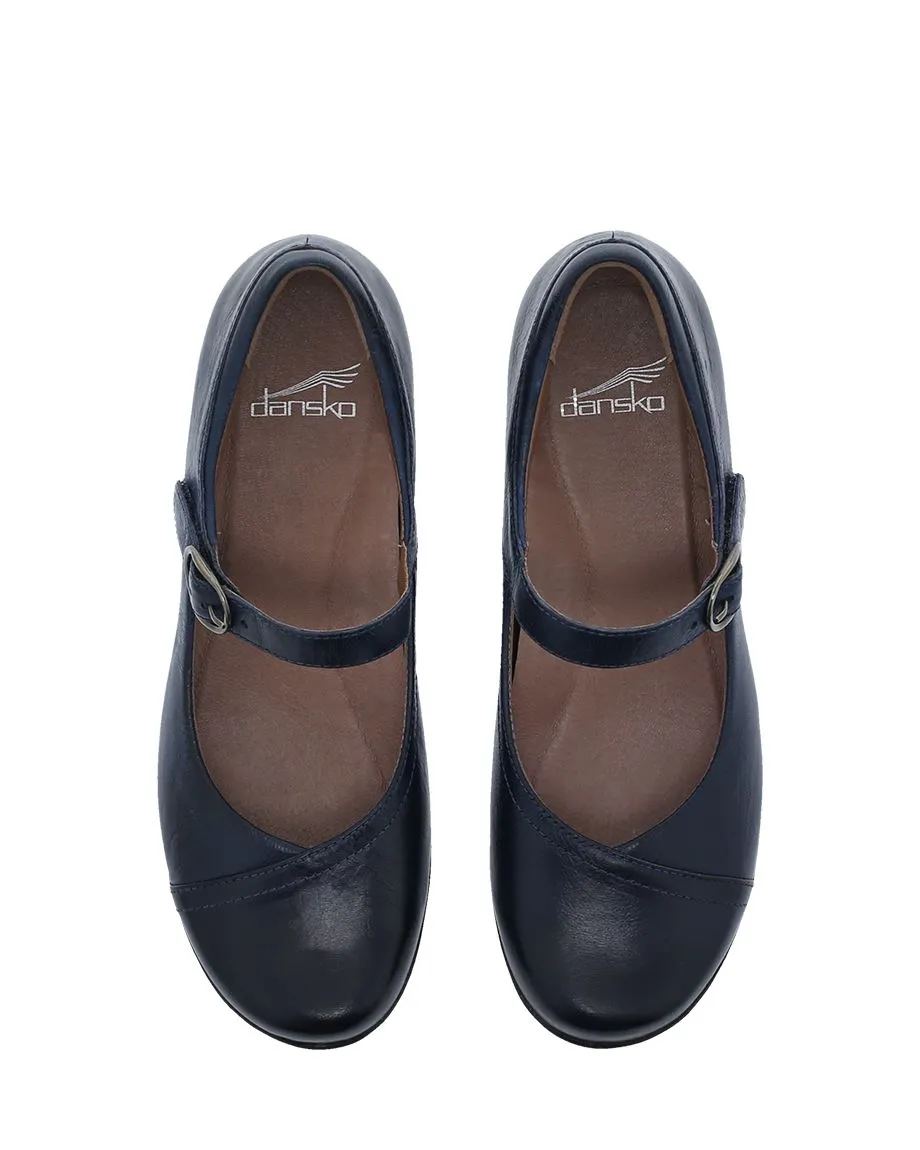 Women's Dansko Fawna Color: Navy Burnished