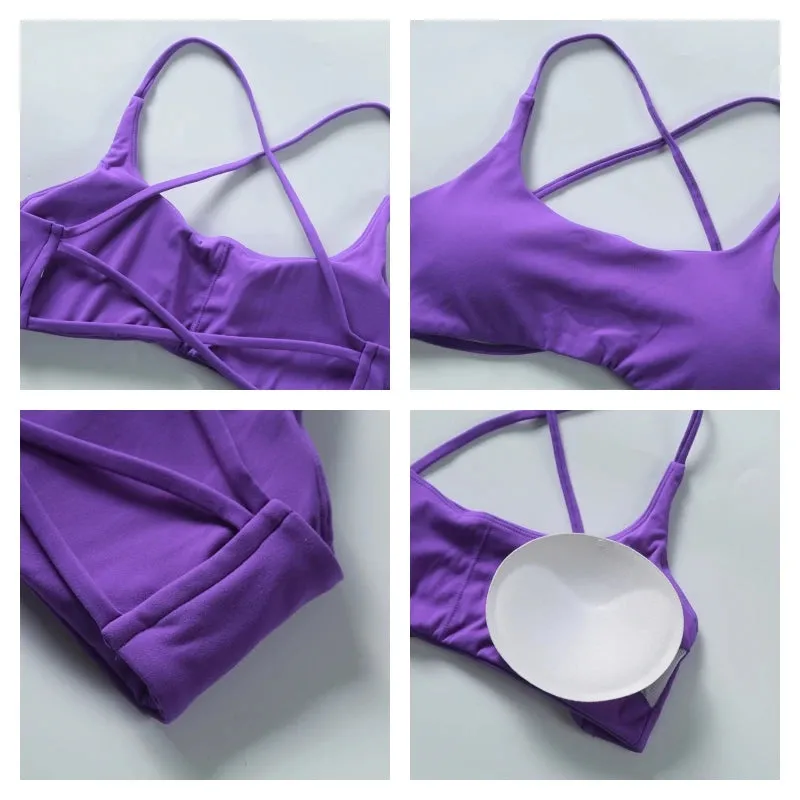 Women's Super Soft Cross Back Sports Bra