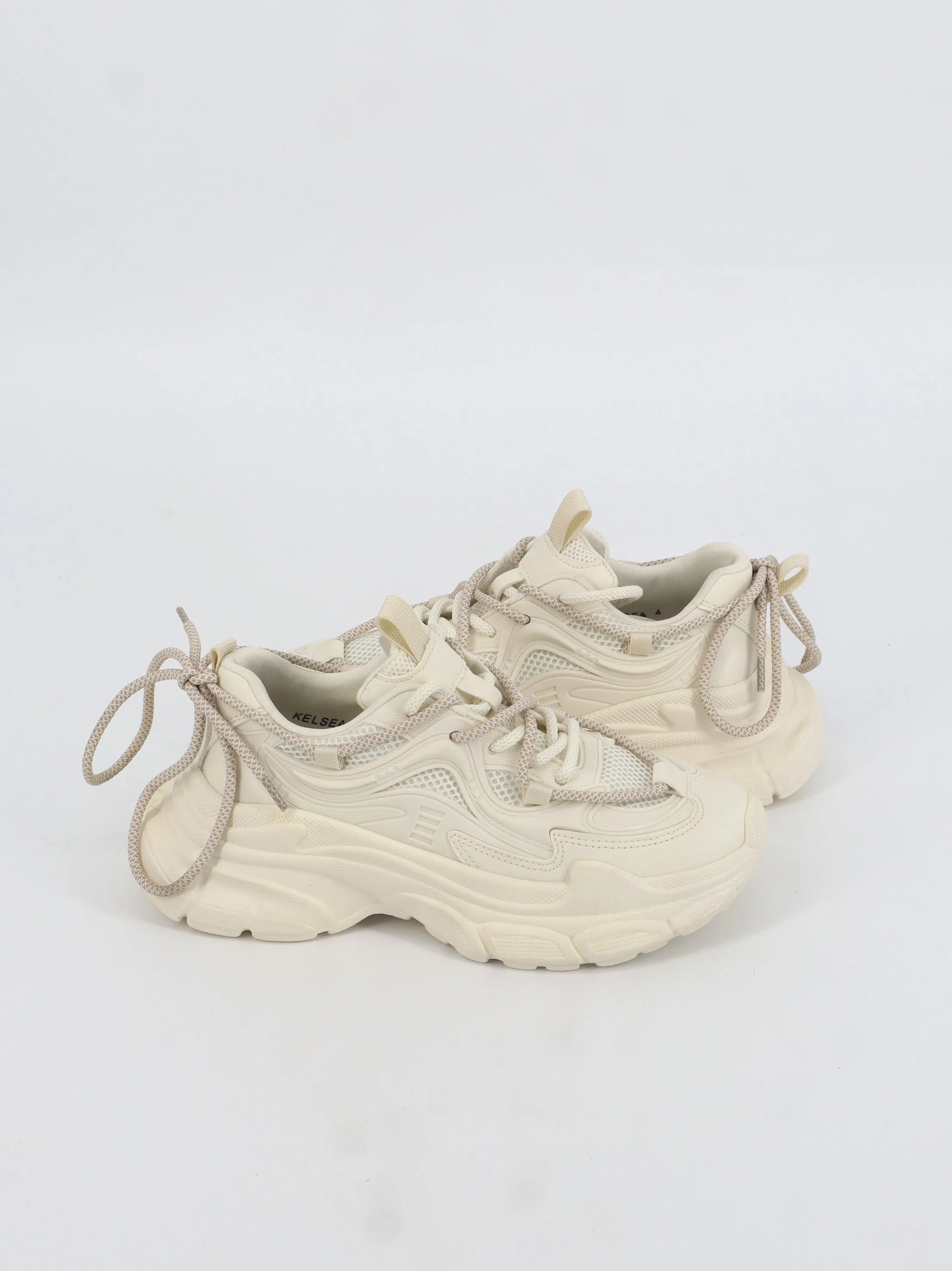 Women's Textured Running Shoes,Light Beige