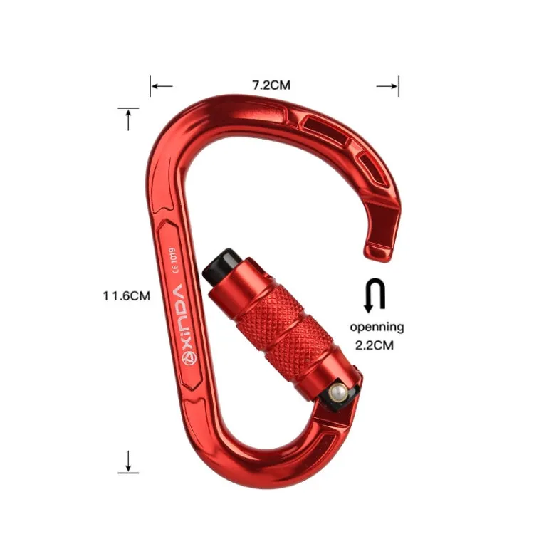 XINDA XD-8123N Outdoor Climbing Equipment Fast Hanging Buckle Carabiner Pear Main Lock HMS Safety Buckle(Black)