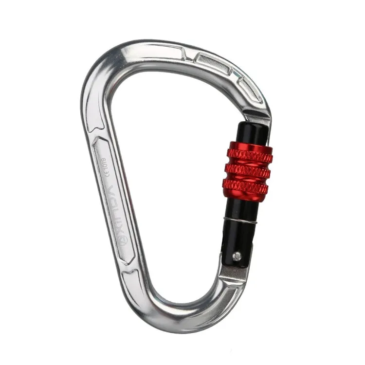 XINDA XD-8123N Outdoor Climbing Equipment Fast Hanging Buckle Carabiner Pear Main Lock HMS Safety Buckle(Silver)